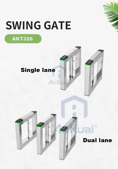 高速通路アクセス制御セキュリティシステム自動スイングバリアIC / IDターンスタイルゲート